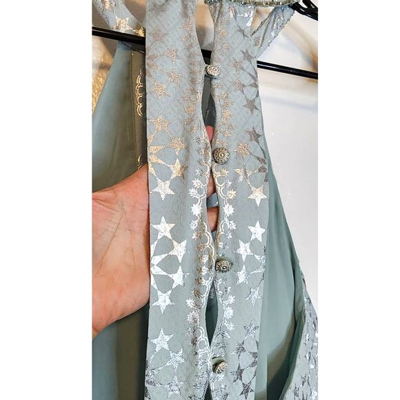 Kimchi Blue Corellia Beaded High-Neck Mini Dress Medium - Picture 10 of 12